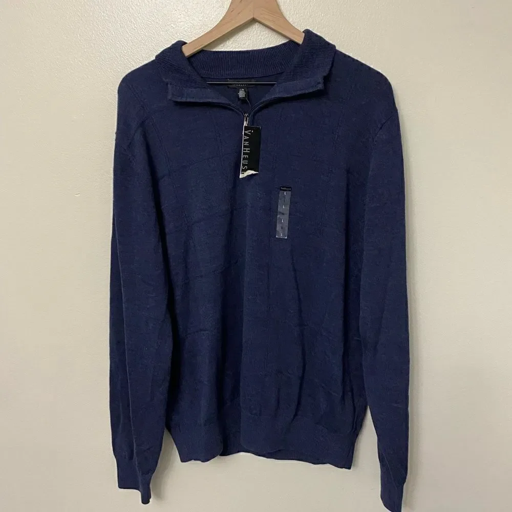 Van Heusen Men’s Fundamental 1/4 Zip Sweater
